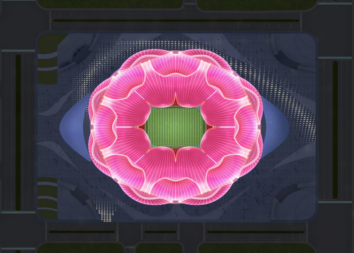 最美足球场高清图,广州恒大专业足球场造型