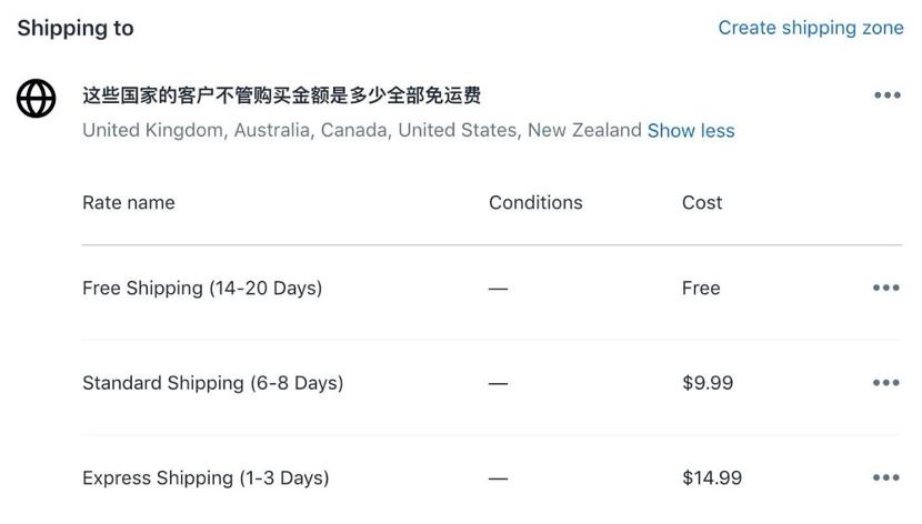 shopify怎么设置运费合理,shopify运费设置怎样合理
