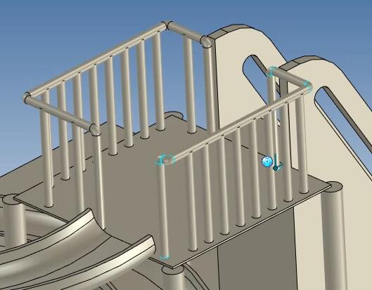 caxa3d实体设计滑梯,caxa三维球旋转教学