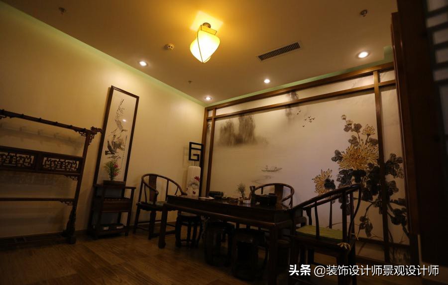 50平米禅意中医养生馆设计图,中医养生理疗会所设计
