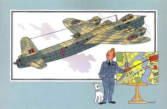 丁丁历险记飞机,丁丁历险记之二战飞机