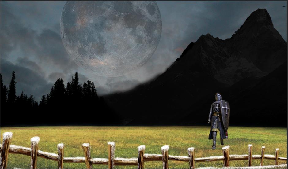 ps游戏角色场景合成教程,教你用ps合成创意战场