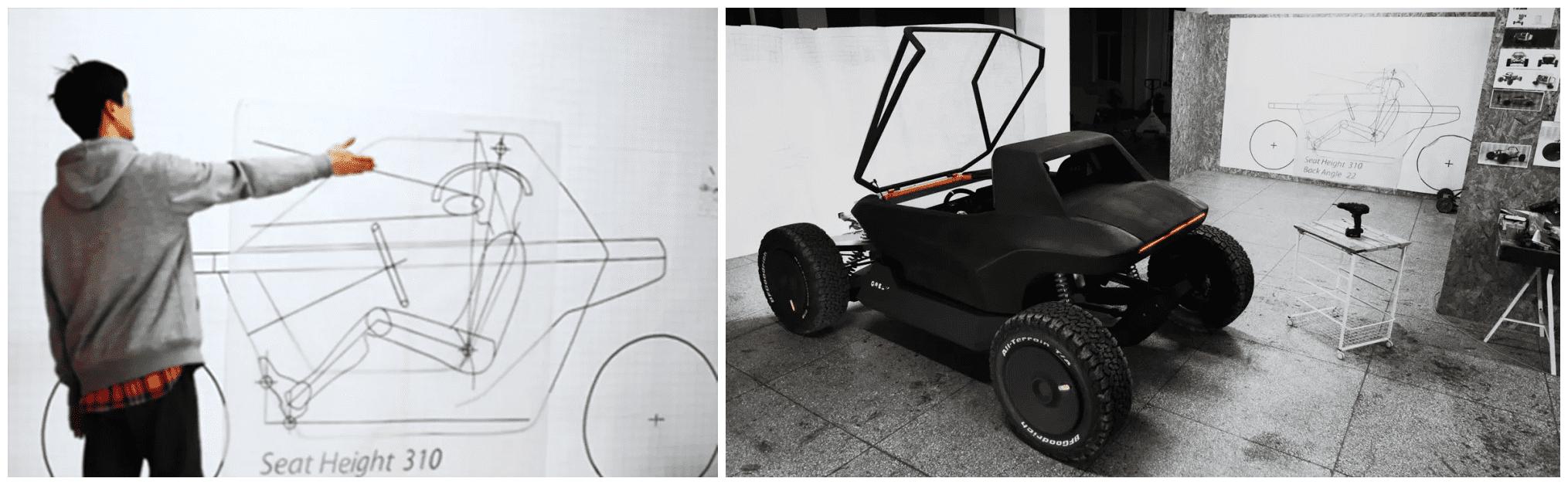 清华硕士造出全地形车,外国小伙DIY特斯拉越野车,谁更硬核?