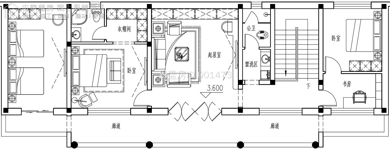 最牛中式四合院设计图及效果图,中式二层四合院永不过时