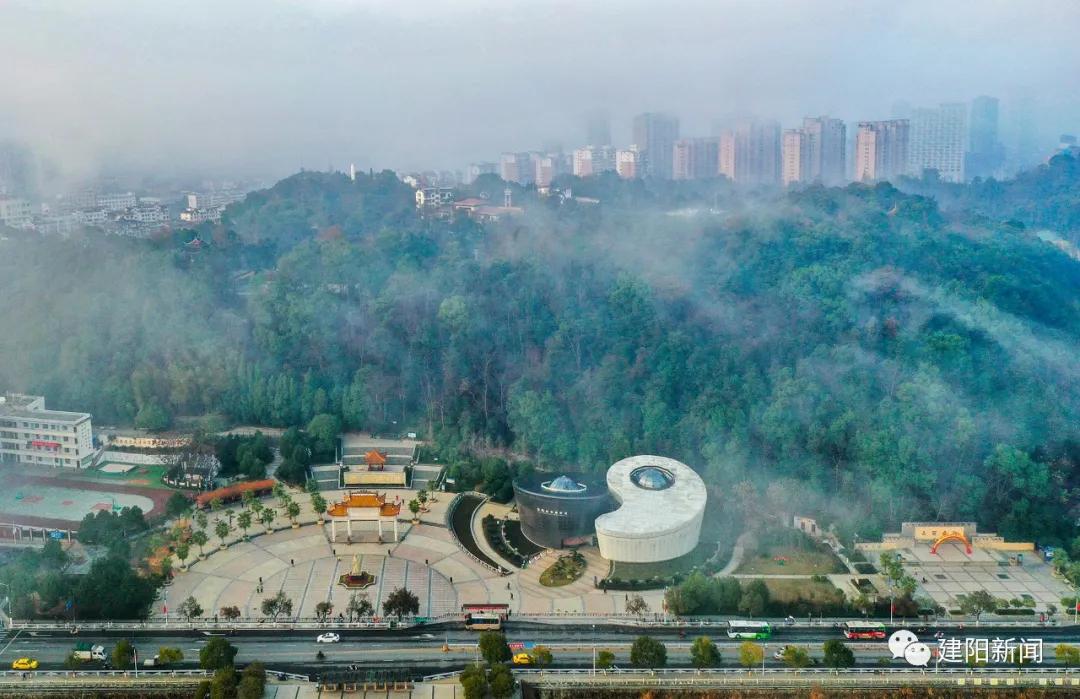 城市一景｜破晓时分的建阳，颜值依旧在线！