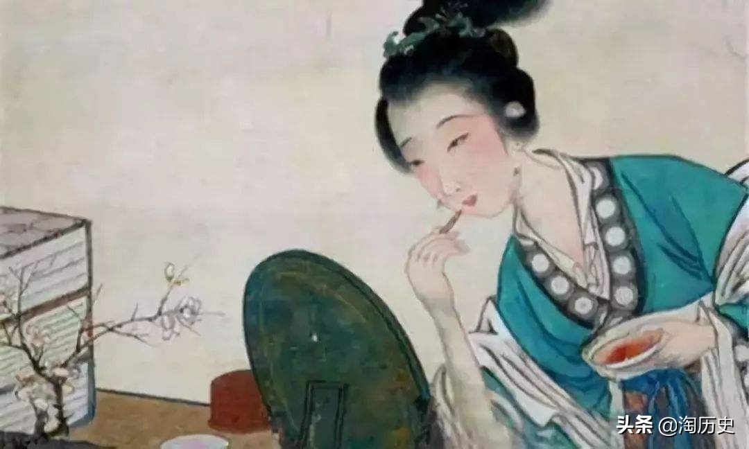 古人美白,以前古人用红泥敷脸