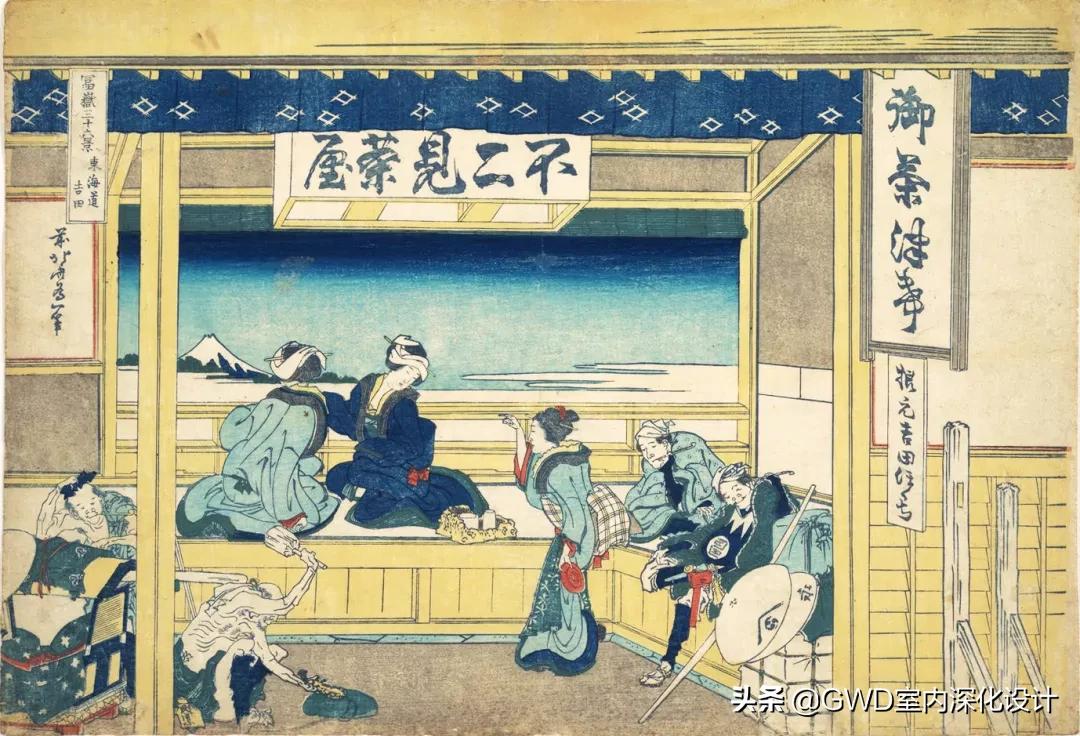 设计稿作品动态展示,浮世绘设计图素材