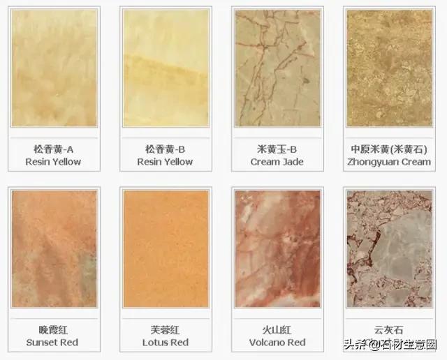 世界石材标准图谱电子书,常用石材品种名称大全图谱
