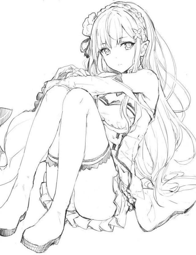 动漫线稿大全,动漫线稿分享