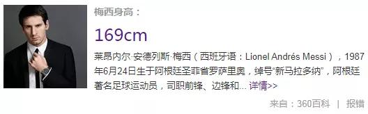 梅西不打激素最终身高,球王梅西先天缺陷