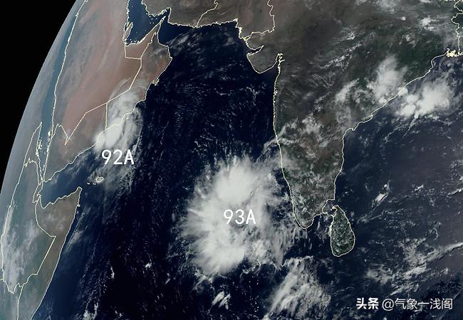 海洋大*动暴**?93A和91E诞生,全球4大风暴胚胎共舞,或有双风暴来