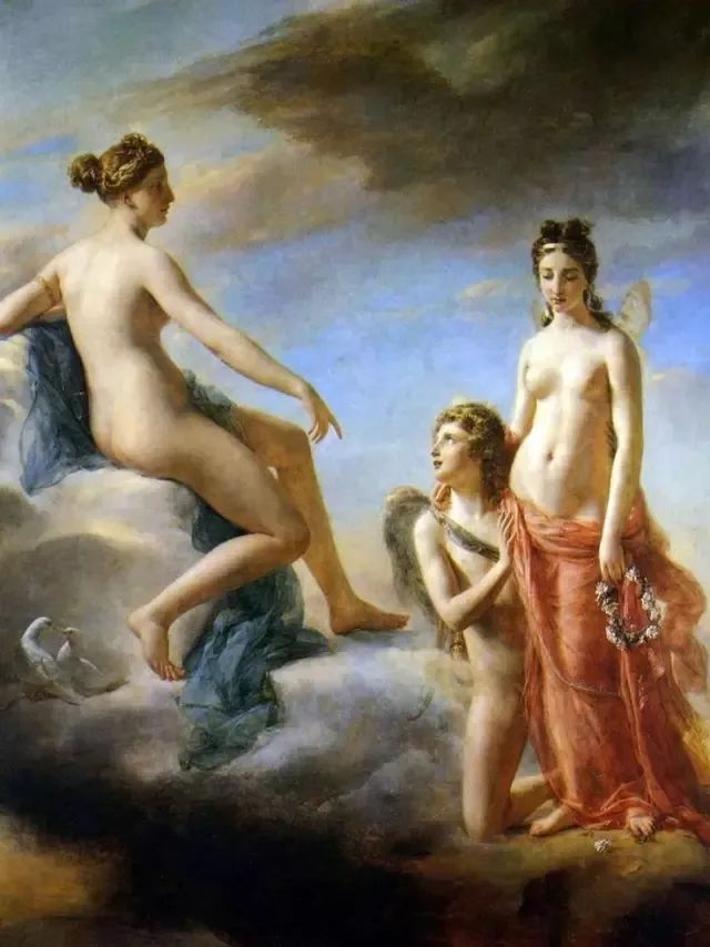 希腊神话丘比特雕塑,希腊神话普绪克与丘比特雕塑