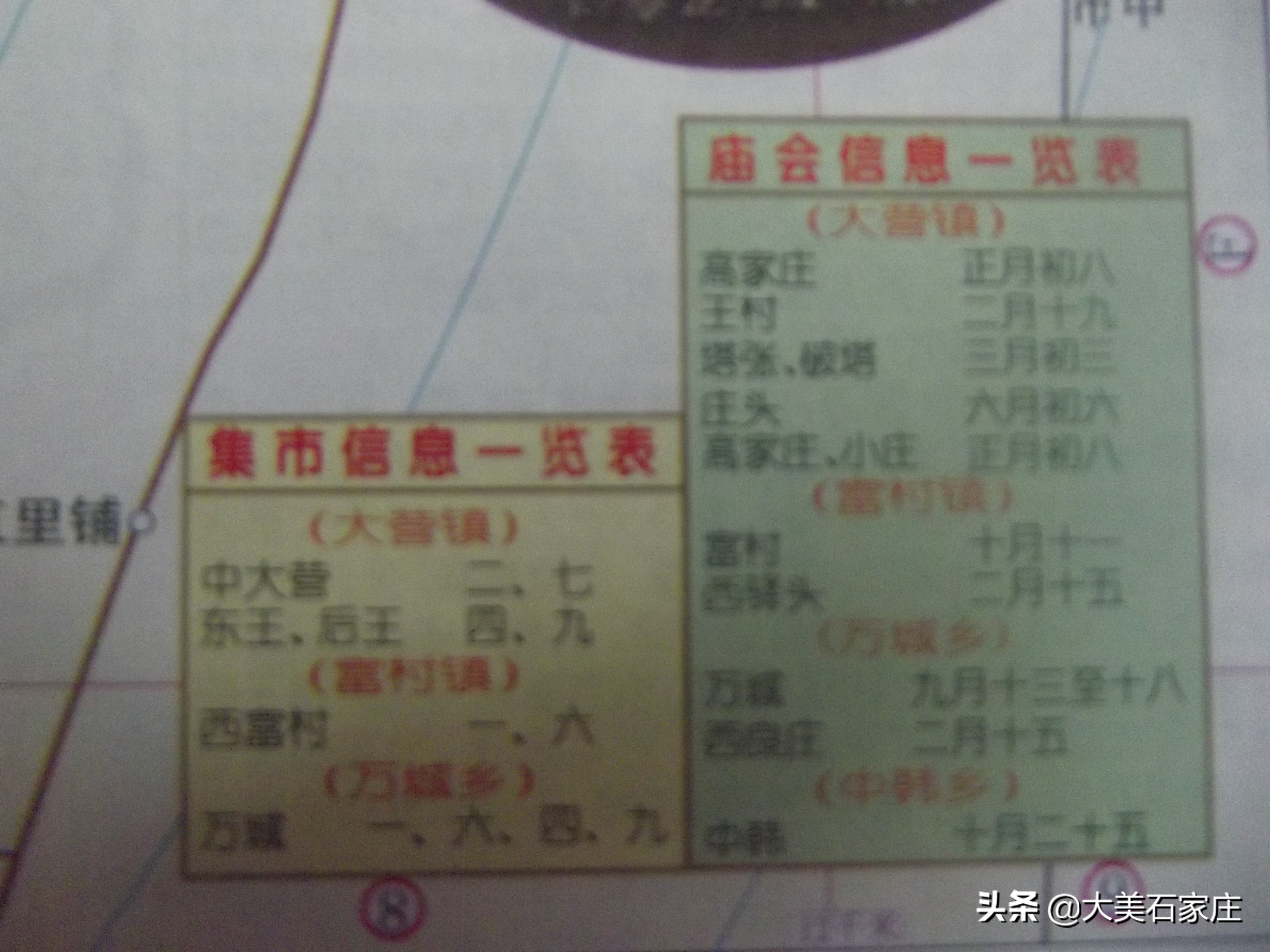 石家庄市五里庄村庙会时间表,石家庄市周边集市庙会日期