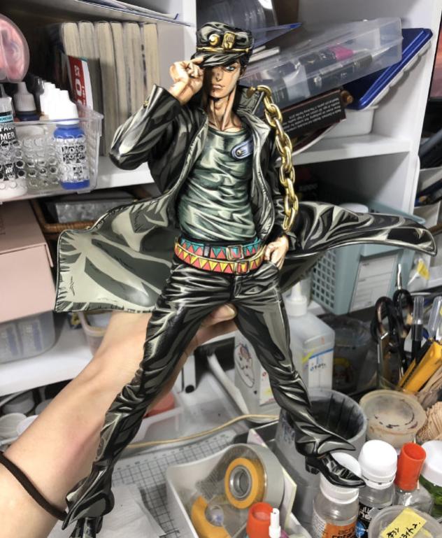 空条承太郎手办改造,承太郎手办黑白漫画版