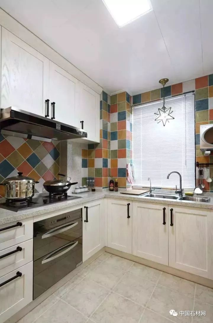 厨房多色台面,最流行的厨房大理石台面