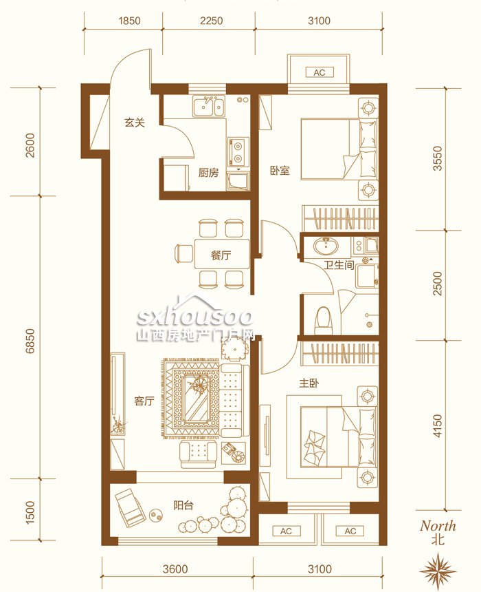 太原房产对比,太原十二院城复式二手房