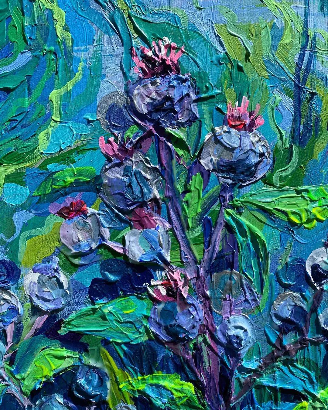 一千元颜料画画,画画颜料全套捡漏