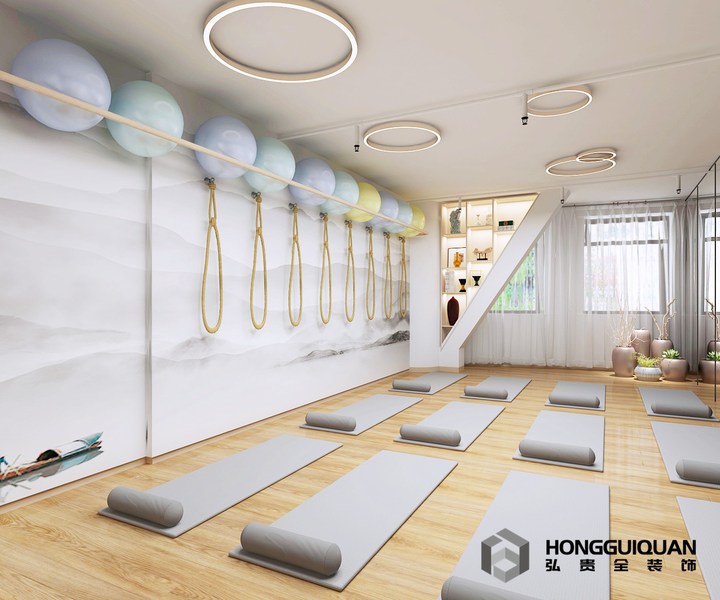 瑜伽馆装修风格,瑜伽馆各类装修风格
