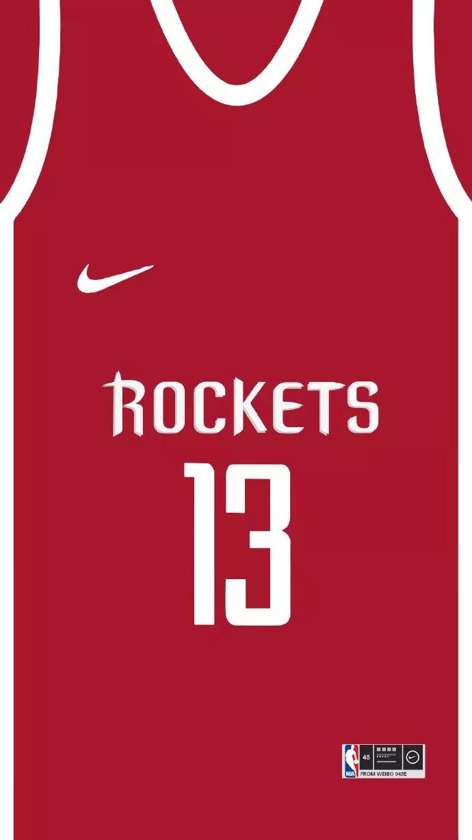 nba壁纸球衣1080p满屏,nba火箭球衣壁纸