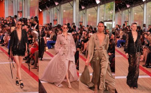 巴黎时装周欧莱雅becak造型,欧莱雅巴黎时装周大秀肯豆