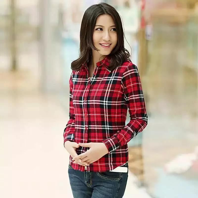 你穿衬衣的样子,理工直男格子衬衫