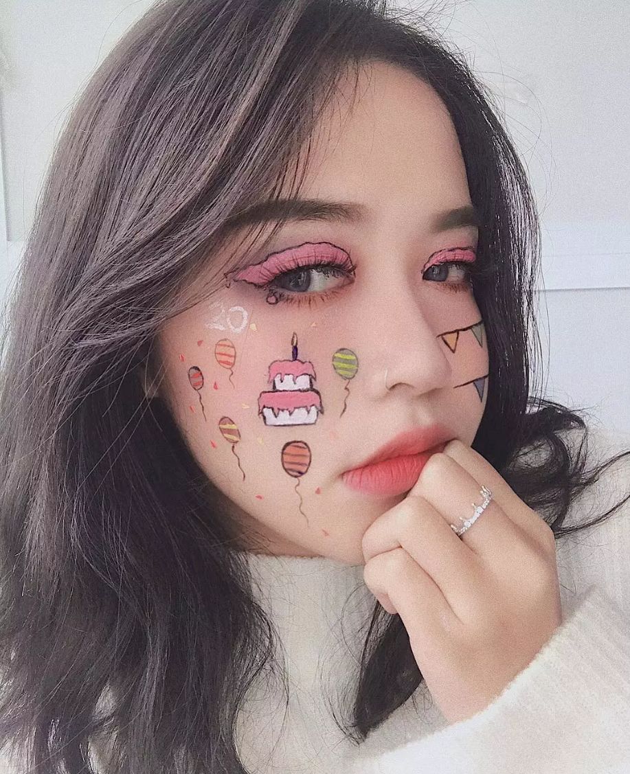 越南网红小姐姐妆容,越南ins小姐姐化妆