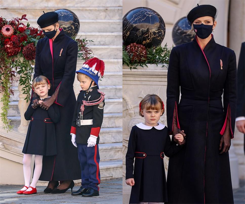 摩纳哥小王子敬礼萌翻了！5岁穿制服模仿老爸，金发碧眼摆厌世脸