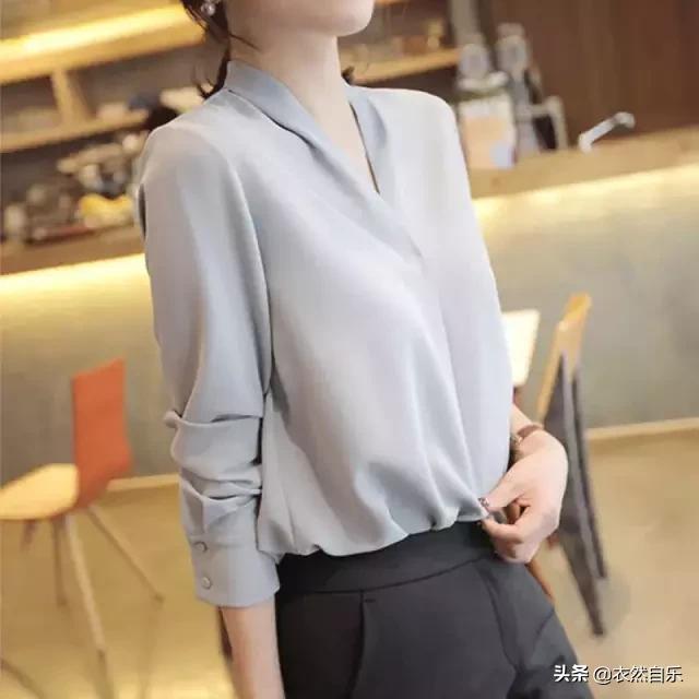 女士职业装百搭衬衫新款洋气时尚,衬衫时尚百搭洋气春秋款