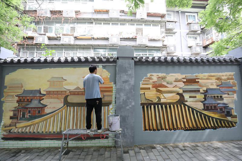 一墙一风景,一墙一景图