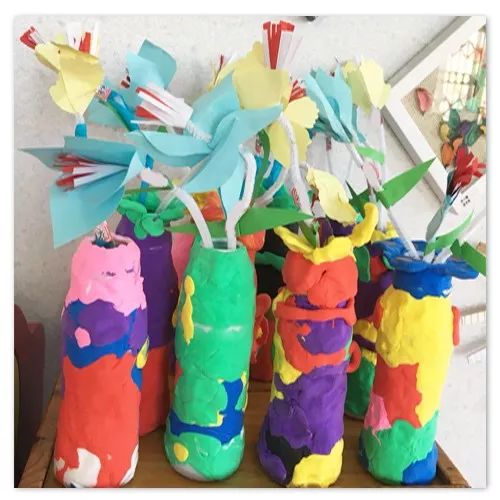 幼儿园元旦手工制作酸奶瓶,玻璃酸奶瓶子创意手工制作