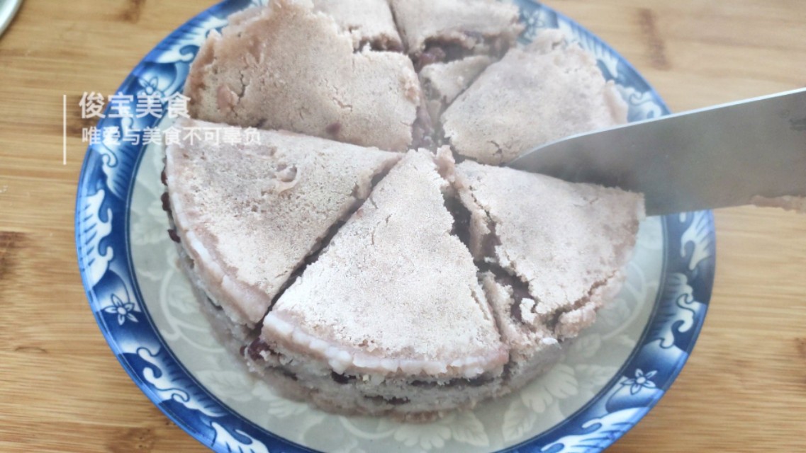 老东北美食教你蒸米糕,蜜豆蒸米糕怎么做好吃