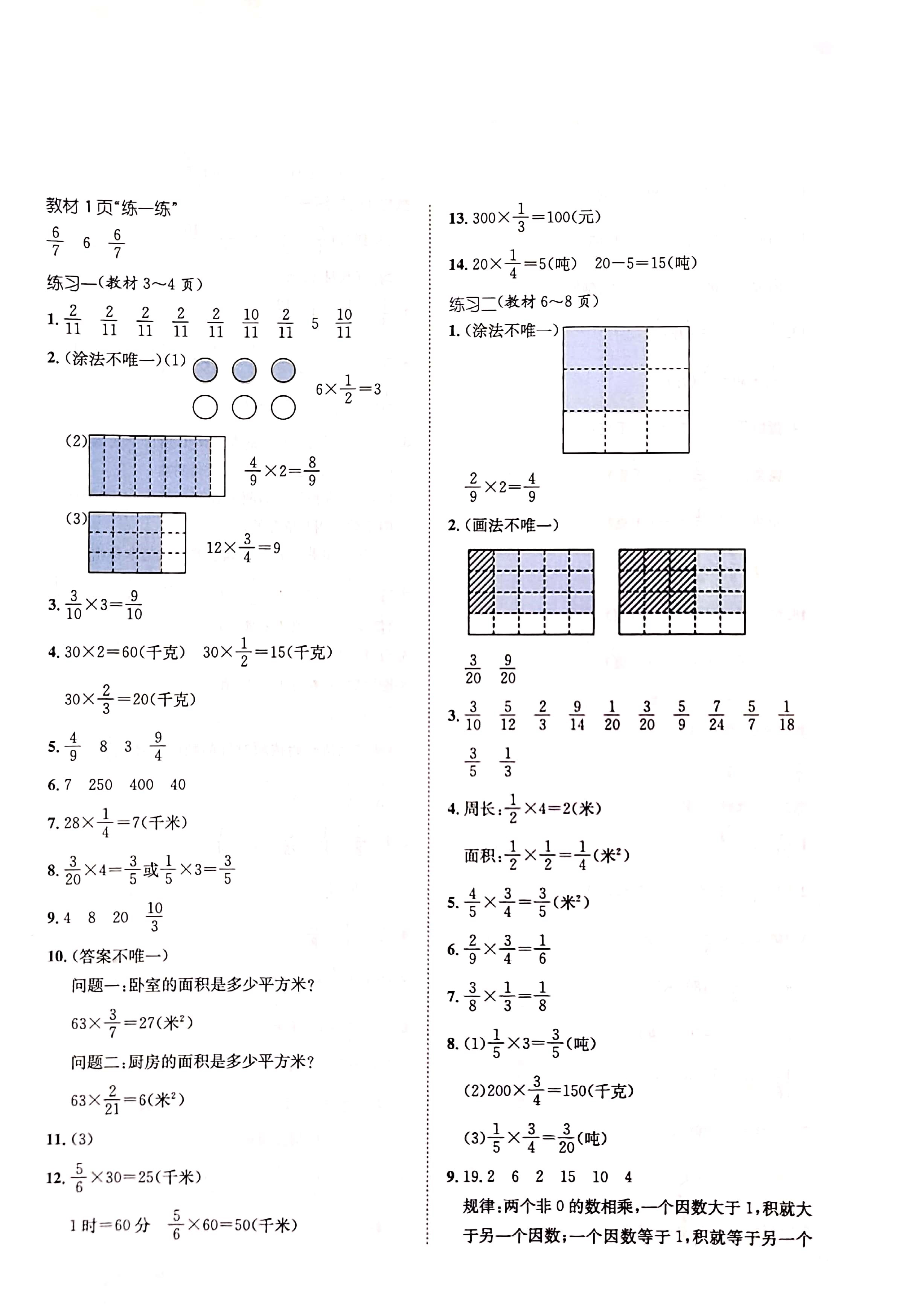 北京版数学六年级上册知识点,北京版六年级数学