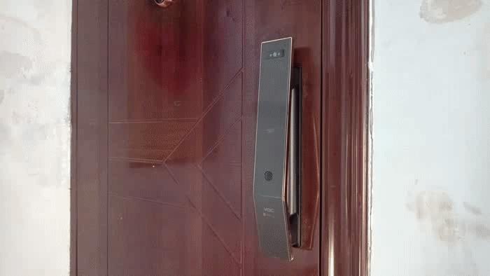 t11face智能门锁如何室内开门,开锁智能门锁