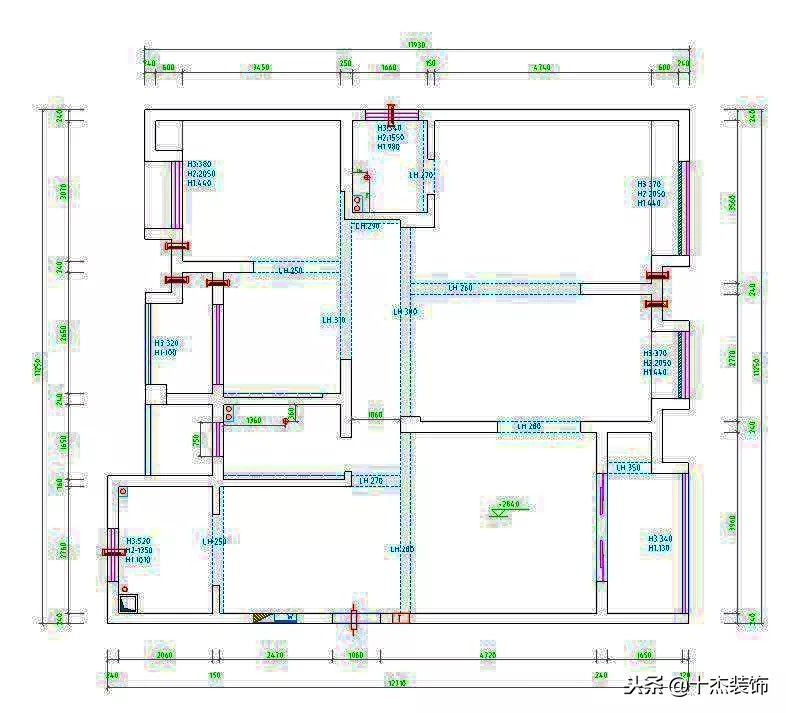亲子豪宅样板房,128平米3室2厅装修效果图