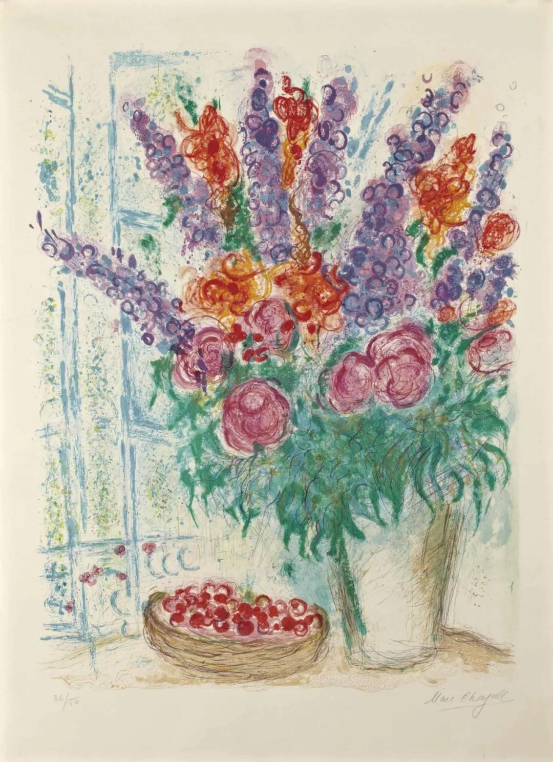 情人节送祝福,用大师笔下的经典花卉,献给抗疫英雄