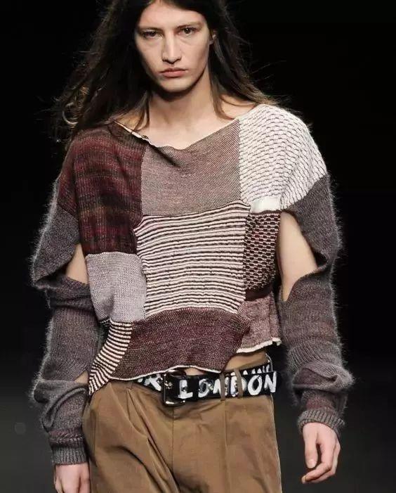 解构与重组设计图片,拼贴服装设计灵感