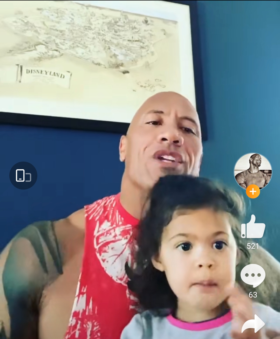 巨石强森回归速度与激情10,巨石强森和女儿的日常