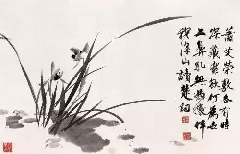 国画大师兰草画欣赏,现代中国十大画兰名家