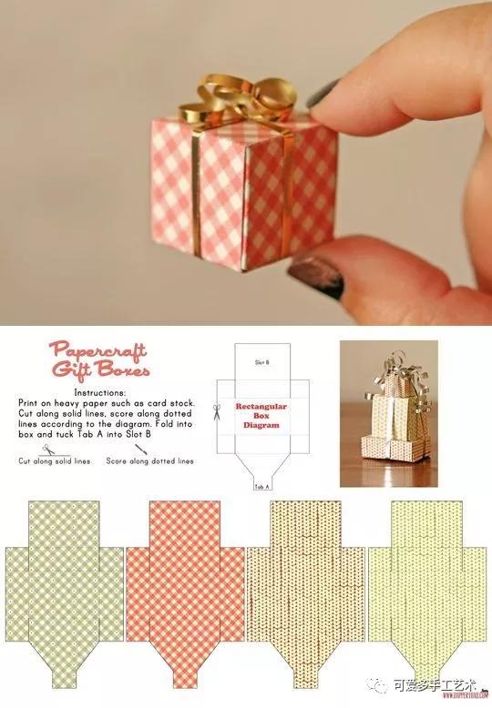 diy礼品盒花,大号礼品盒diy图案