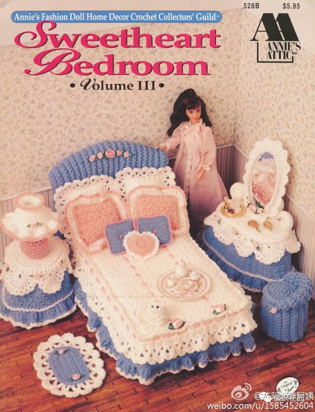 钩针芭比花样图解,钩针芭比家具视频教程