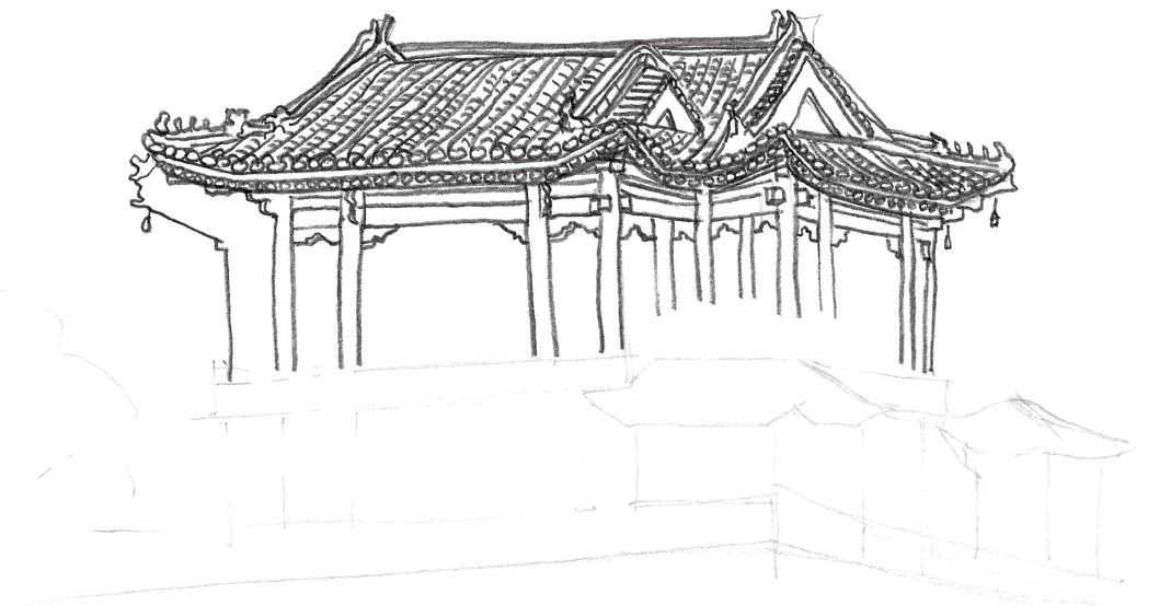 零基础风景速写教程,速写画风景初学者