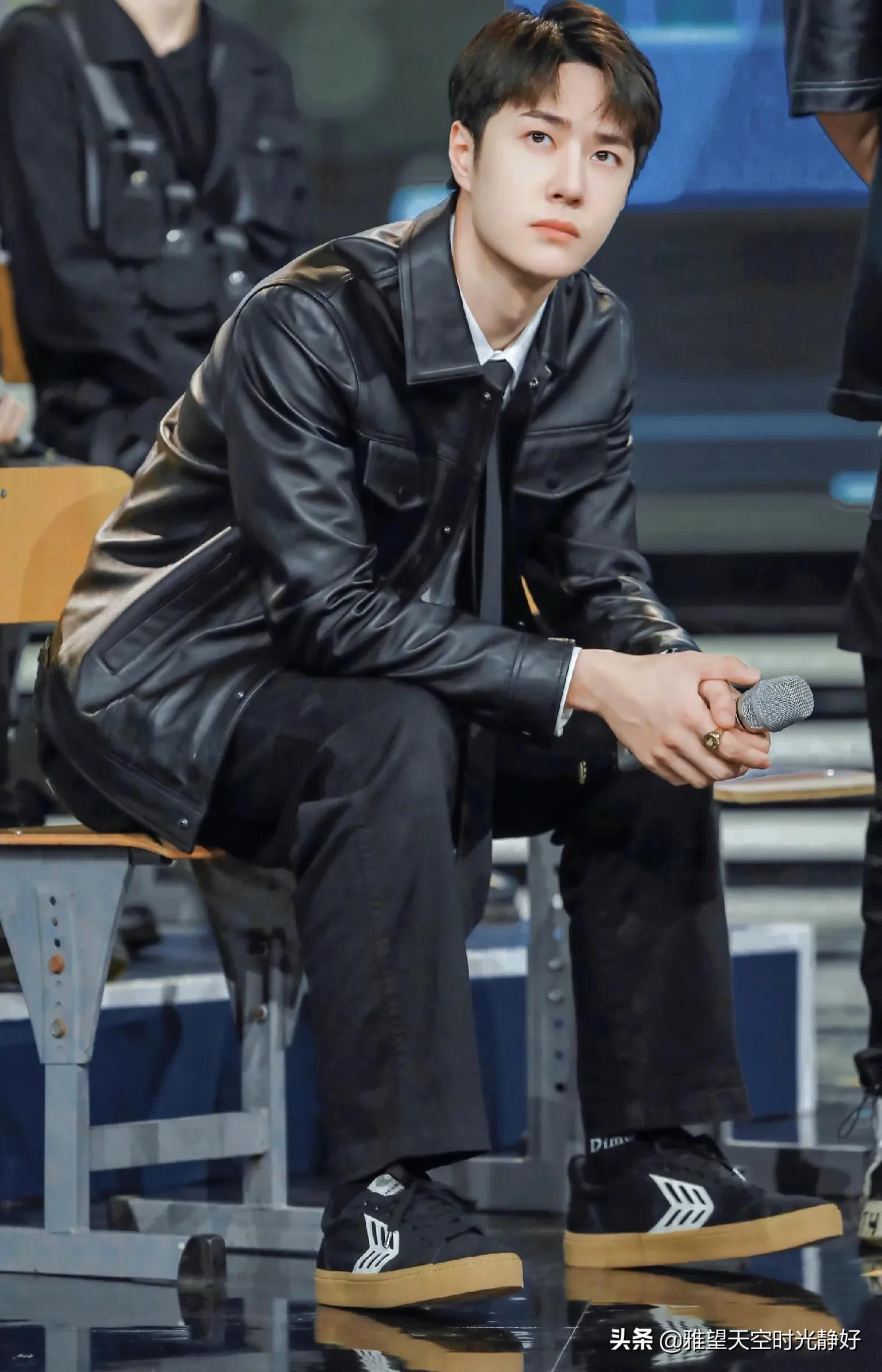 秋冬男星皮衣穿搭,男明星皮衣外套搭配