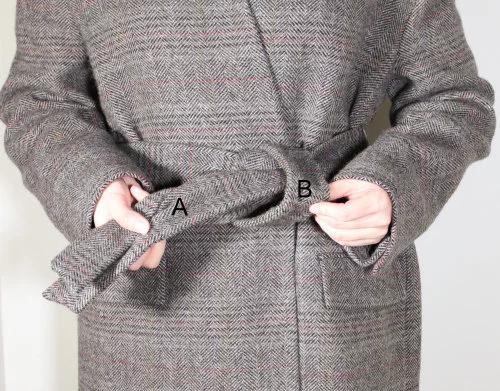 大衣腰带显瘦,大衣腰带的7种系法简单