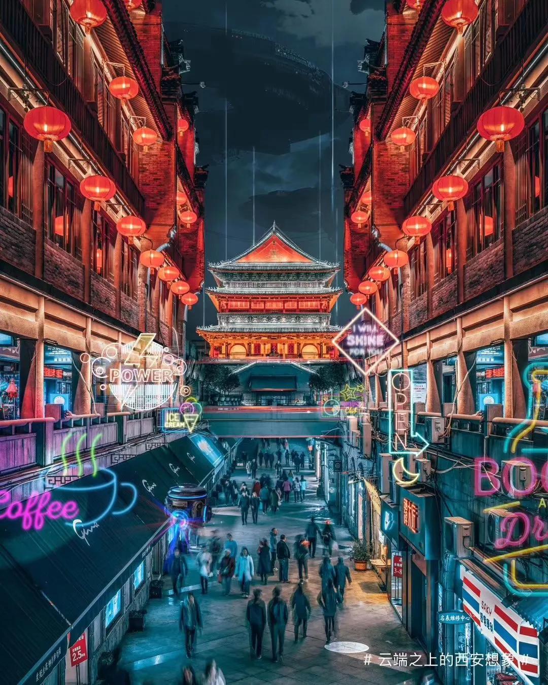 西安一座迷人的城市,美丽的西安城市真美