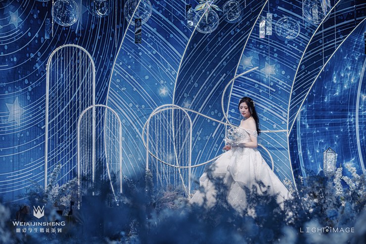 DODOWED真实婚礼案例推荐系列之唯爱今生婚礼策划蓝色星空案例