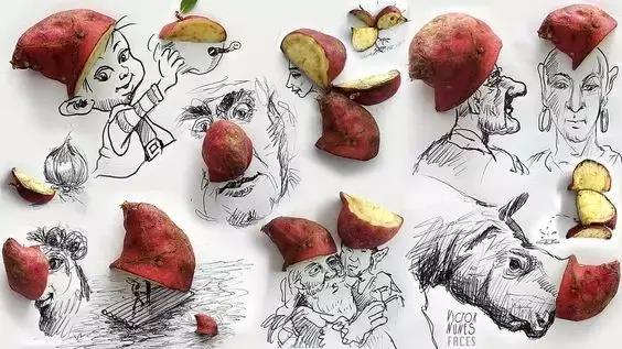 精美创意插画100幅无水印,彩铅小插画500例临摹