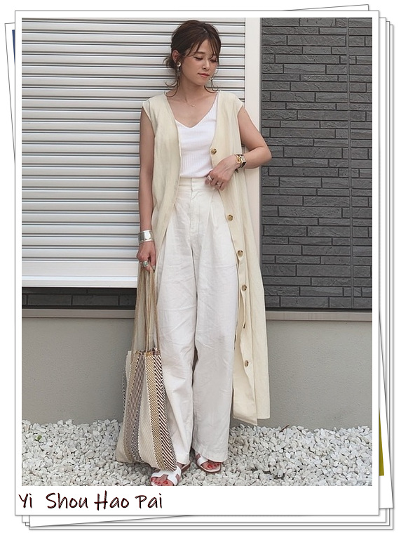 优衣库穿搭夏季女生阔腿裤,优衣库窄版阔腿纯棉女裤