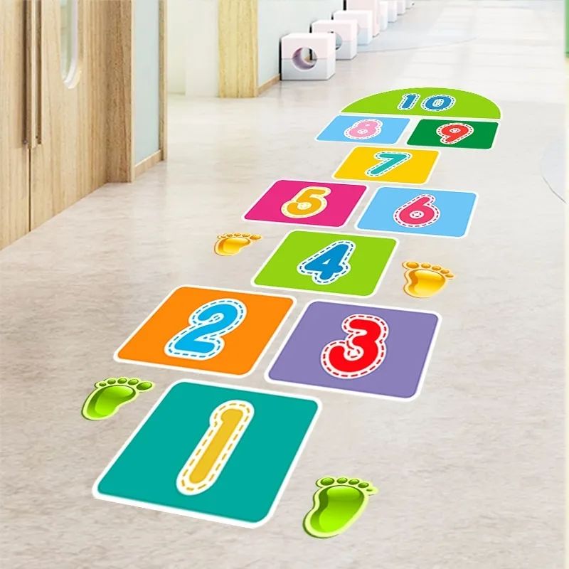 幼儿园外围墙贴纸,幼儿园贴纸墙贴造型