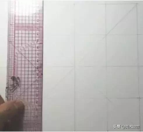 素描九宫格辅助线怎么画,素描九宫格造型定位