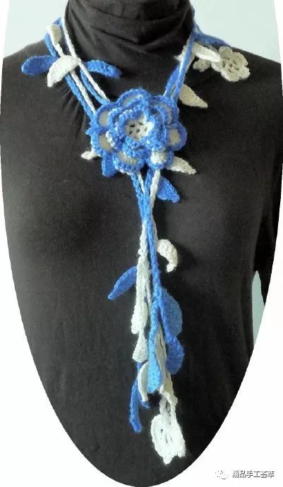 钩针毛衣链教程,手工编织毛衣链款式图